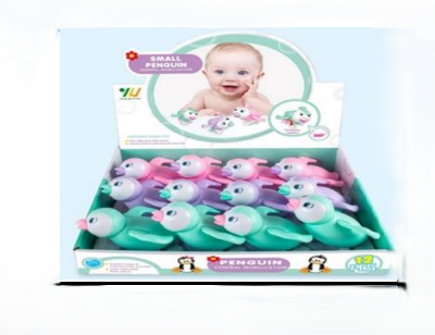 اسباب بازی حمام کوکی طرح جوجه پنگوئن جعبه 12 عددی